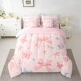 thumbnail image 2 of Homewish Kids Children Kawaii Ballet Girl Twin Bedding Sets 7-Piece,Xmas Christmas Nutcracker Bedding Comforter Set Microfiber,Happy New Year Breathable Sheet Sets,Lightweight Room Decor,Reversible, 2 of 8