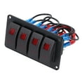 thumbnail image 4 of Rocker Switch, Stable Rocker Circuit Breaker, Practical PC Yachts  For Vehicles Ships, 4 of 8