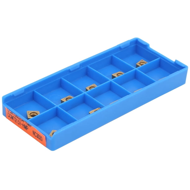 10 Piezas / Juego de Insertos de Punta de Carburo CNC con Contenedor Insertos Giratorios con Herramienta de Torneado Fuerte Y Duradera para Torneado Procesamiento de Orificios ANGGREK Otros
