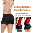 thumbnail image 4 of MISS MOLY Women Lace Padded Seamless Butt Lifter Hip Enhancer Shaper Panties Underwear 2 Pack, 4 of 8