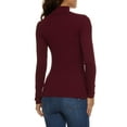 thumbnail image 2 of Womens Basic Turtleneck Long Sleeve Top, 2 of 2
