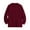 Wine, variant on Hrsba Men's Pullover Sweaters Crewneck Long Sleeve Solid Color Patterned Thick Cable Knit Sweater Men Fall Winter Fleece Base Layer Knitwear