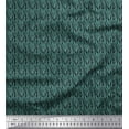 thumbnail image 1 of Soimoi Blue Poly Georgette Fabric Wild Animal Skin Small Print Fabric by The Yard 52 Inch Wide, 1 of 3