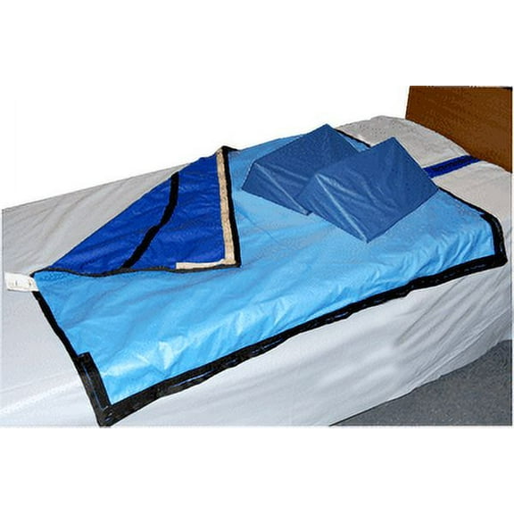 SkiL-Care 30º Bed System w/Slider Sheet & Two Wedges, System with 50"L x 48"W Bariatric Mesh Sheet and Two 16"L Wedges