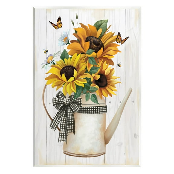 Stupell Industries Country Rustic Sunflower Bouquet Graphic Art Unframed Art Print Wall Art, Design by Lucca Sheppard