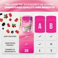 thumbnail image 3 of Myo-Inositol Gummies, D-Chiro Inositol, Berberine, Vitamin B12 D3 K2, Folate, Chromium, Chasteberry, Ceylon Cinnamon, Bitter Melon, Ashwagandha, Zinc, Magnesium, DIM Bioperine,Mixed Berry, 90 Gummies, 3 of 8