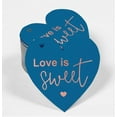 thumbnail image 2 of Inkdotpot 100 Pack Love Is Sweet Wedding Favor Paper Tag Craft Real Rose Gold Foil Hang Tag, 2 of 8