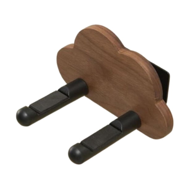 Soporte para secador de pelo, organizador de almacenamiento portátil, ahorra espacio, montaje en pared. Marrón
