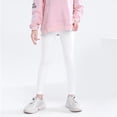 thumbnail image 5 of NIEWTR Cute Printed Girls Stretch Ankle Leggings Ankle Length Girl’s Girls Leggings with Pockets-Kids Soft High Waist Athletic Workout Dance Running Yoga Pants (A-White,5-6 Years), 5 of 6