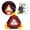 B, variant on ZZHZGZ Canada Sale Triple Function Solar Powered Emergency Warning Triangle Light Led Road Flare Hazard with Usb Rechargeable Battery Construction 4 Modes for Truck Van Suv