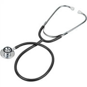 Prism Series Aluminum Dual Head Stethoscope, Black, Slider Pack