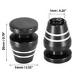 thumbnail image 3 of 4pcs Black Tire Stem Valve Caps Wheel Valve Covers Car Dustproof Cup Shaped Cap, 3 of 6