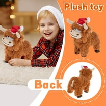 Electric Plush Calf Stuffed Animals 12 Inch – Cute Animated Soft Cow Plush Toy Animals, Spring Huggable Plush Toys for Home Decoration & Daily Companionship