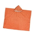 thumbnail image 4 of segolike Emergency Rain Poncho Waterproof Jacket for Riding Outdoor Activities Hiking Orange, 4 of 9