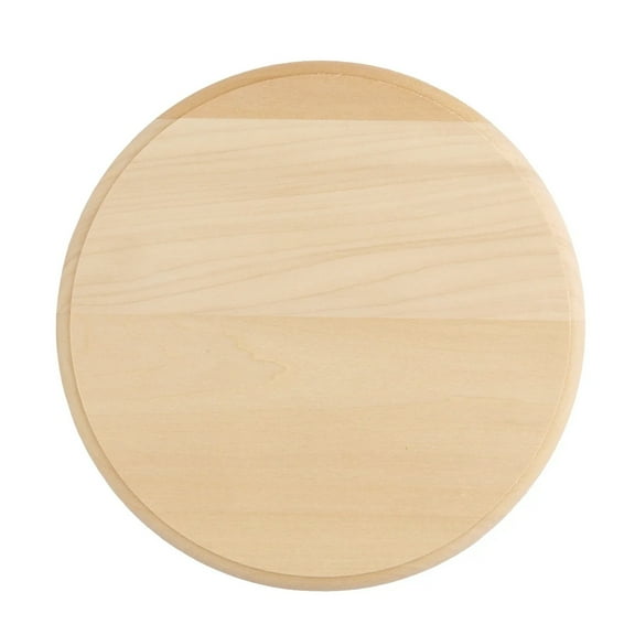 Unfinished Basswood Circle Plaque 8" Dia. 5-Pack, for Woodburning, Laser Engraving and General Crafts