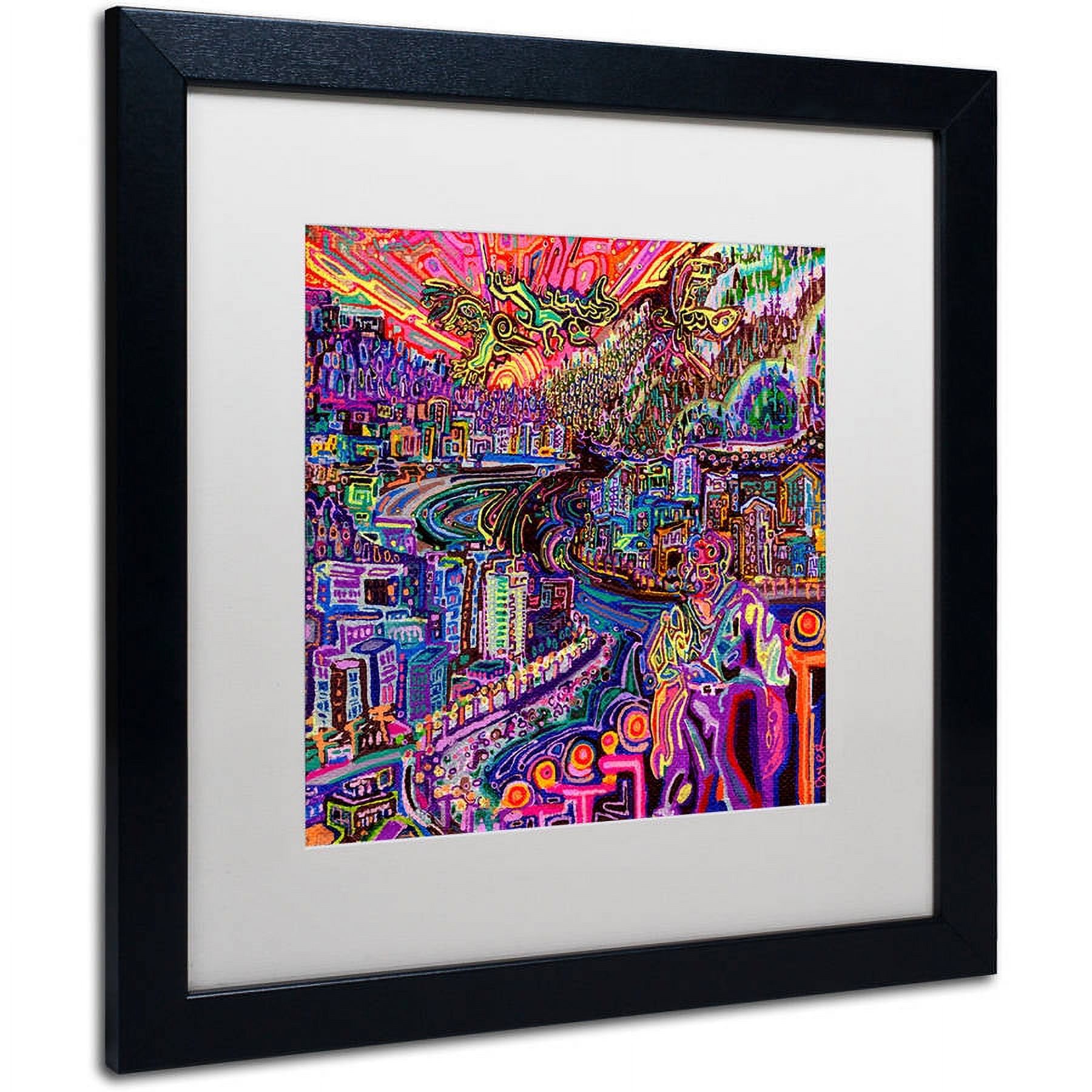 Trademark Fine Art "Hobo" Canvas Art by Josh Byer, White Matte, Black Frame