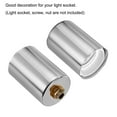 thumbnail image 5 of Uxcell Flat Decorative Lamp Base Holder Cover Sleeve E26/E27 Lamp Socket Cup Silver Tone 6 Pack, 5 of 6