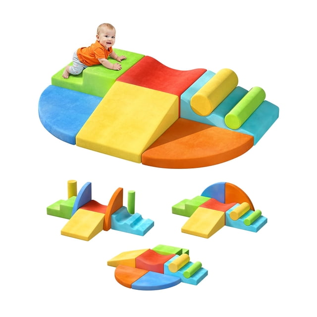 Juguete de escalada Twinkoo extragrande de 8 piezas, suave para niños pequeños