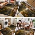 thumbnail image 5 of 3'x5' Area Rugs, Brown Trees Indoor Outdoor Area Rug for Living Room Bedroom, Forest Art Decor Spring Summer Nature Leaf Washable Bathroom Rugs Kitchen Floor Carpet Mats Home Decor Aesthetic, 5 of 8