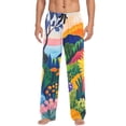thumbnail image 7 of FORMRS Mens Pajama Pants with Pockets Sleepwear Lounge Bottoms Sizes S-2XL, Art Path, 7 of 7