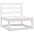 thumbnail image 3 of vidaXL 2 Piece Garden Lounge Set White Solid Pinewood, 3 of 5