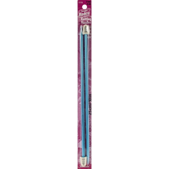 Susan Bates Silvalume Single Point Knitting Needles 10"-Size 8/5Mm