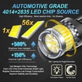 thumbnail image 3 of MAXGTRS 2x T20 LED 1156 P21W Reverse Parking Turn Signal Light W21W Tail Parking Brake Lamp, 3 of 10