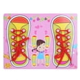 thumbnail image 1 of Juguete para aprender a atar zapatos, aprender a atar zapatos, juguete infantil de aprendizaje temprano, vestido, juguete de aprendizaje, rendimiento sólido, 1 of 8