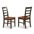thumbnail image 2 of East West Furniture Nicoli 5-piece Table and Kitchen Chair Set in Black/Cherry, 2 of 2