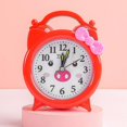 thumbnail image 1 of Reloj despertador de plástico de sobremesa con campana de imitación (rojo), 1 of 4