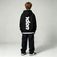 thumbnail image 4 of Hiijoy Hoodie for Toddler Boys Girls Fashion Long Sleeve Sweatshirt Pullover, Black, Sizes 2-12, 4 of 7