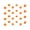 ORANGE, variant on Set Of 24 Vinyl Wall Art Decal - Daisies Pattern - From 6" x 6" Each - Cute Adhesive Sticker Plants Design For Girls Bedroom Kids Room Playroom Home School Classroom Nursery Decor
