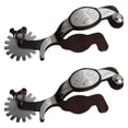 thumbnail image 3 of 2x Western Cowboy Spur Spur -Rust Decorativo Diseño antiguo decorativo Estado de botas de caballos para equipos Competencia, 3 of 8
