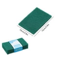 thumbnail image 3 of Lilixerw 5 PCS Heavy Duty Scour Pads,Sponge Dish Scrubber Green,Reusable Household Cleaning Tool for Kitchen, 3 of 9