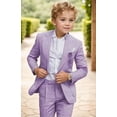 thumbnail image 3 of ETHAN Boys Linen Suit for Wedding 2 PC Kids Linen Suit for Summer Boys Formal Suit Ring Bearer Outfit 12, 3 of 6