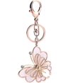 thumbnail image 1 of SHSLING Rose Gold Tone Cute Butterfly Bag Charm Keychain Car Key Chain With Key Rings For Women Girls Gifts, 1 of 2