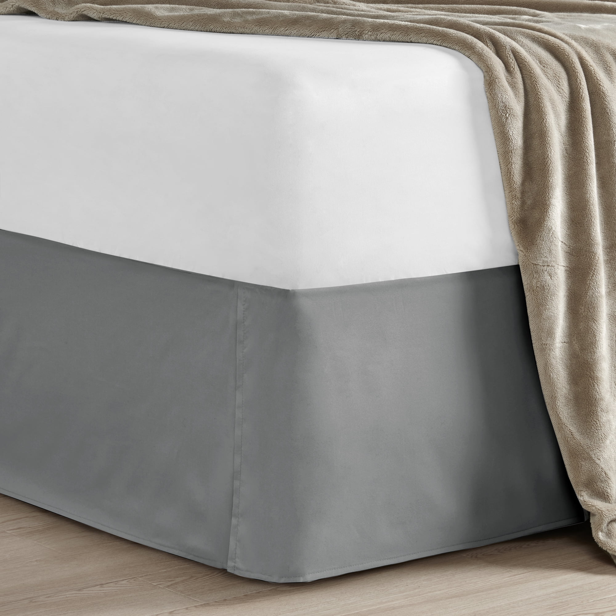 Mainstays Solid Colored Bed Skirts & Sham Collection