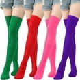 thumbnail image 2 of Womens Long Thigh High Socks Over The Knee Thigh High Socks Long Socks, 2 of 5