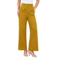 thumbnail image 3 of Women'S Cargo Business Work Casual Trousers with Pockets Yellow XXL, 3 of 9