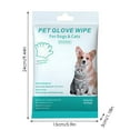thumbnail image 3 of Pet Supplies Cleaning Gloves for Dogs and Cats - Disposable Bath Wiping Gloves with Odor Removal Features for Easy Hair and Care, 3 of 5