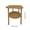 Khaki, variant on Rolling Cart Side Table with Wheels, Mobile Storage Organizer for Living Room Bedroom, 2-Tier Rolling Snack Table Caddy with Curved Edge, Small Rolling Coffee Table End Table for Small Spaces
