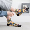 thumbnail image 6 of Uemuo Butterfly 3 Printed Crew Socks, Moisture-Wicking Socks, Athletic Socks for Men Breathable Cushion Socks Casual Sport Socks for Running Traveling, 6 of 6