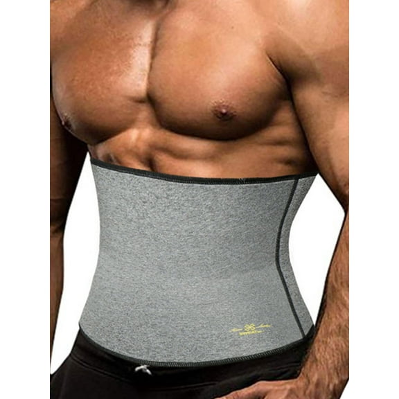 MISS MOLY Sauna Sweat Body Shaper Waist Trimmer for Men, Waist Trainer Belt, Neoprene Waist Cincher, Sauna Slimming Belt