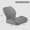 Light gray, variant on ZOPan Office Chair Cushions One-Piece Memory Foam Seat Cushion Lumbar Support Cushion, Dark green