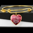 thumbnail image 3 of Love The Lord With Your Whole Being Christian Faith Heart Bracelet Bangle, 3 of 8