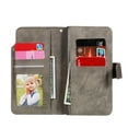 thumbnail image 6 of Allytech Flip Case for Galaxy S20 6.2", Premium PU Leather Shockproof Full Protection 9 Cards Slots Magnetic Clasp Folio Style Wallet Case Cover for Samsung Galaxy S20, Gray, 6 of 10