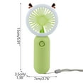 thumbnail image 2 of Harpi Handheld Fans Rechargeable Operated,3 Speeds,Cosmetic Fan With Light Personal Lash Fan USB Portable Charging With Night Light Lazy Desktop Mini Pocket Small Fan,Travel Essentials, 2 of 3