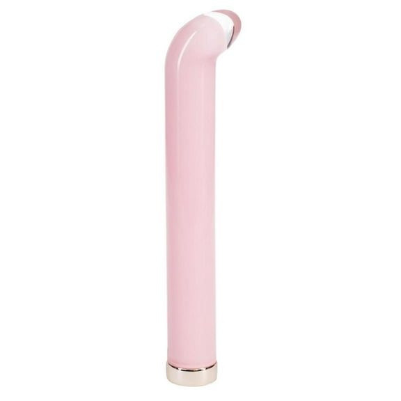 Loveline Aurora 10 Function Rechargeable Glass 6.3in G-Spot Vibrator, Pink