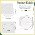 thumbnail image 4 of 10x tarjetas acrílicas en blanco para mesa, números de mesa DIY, tarjeta de lugar, etiqueta de nombre de invitado para decoración de cena de banquete Claro Yotijar Tarjetas de lugar de acrílico, 4 of 10