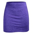 thumbnail image 2 of Pantalones cortos para correr para mujer con forro Pantalones cortos deportivos 2 en 1 con bolsillos Ropa deportiva, Púrpura-S brillar Electrónica, 2 of 4
